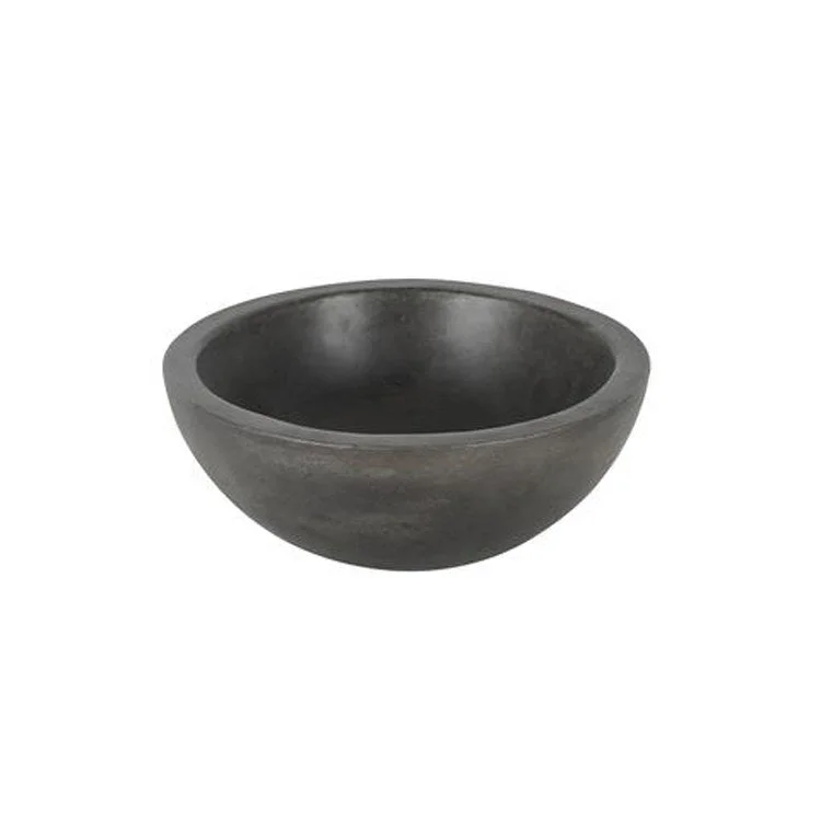 Vessel Cordell Large Round 15-3/4 Inch Dusk Gray Concrete