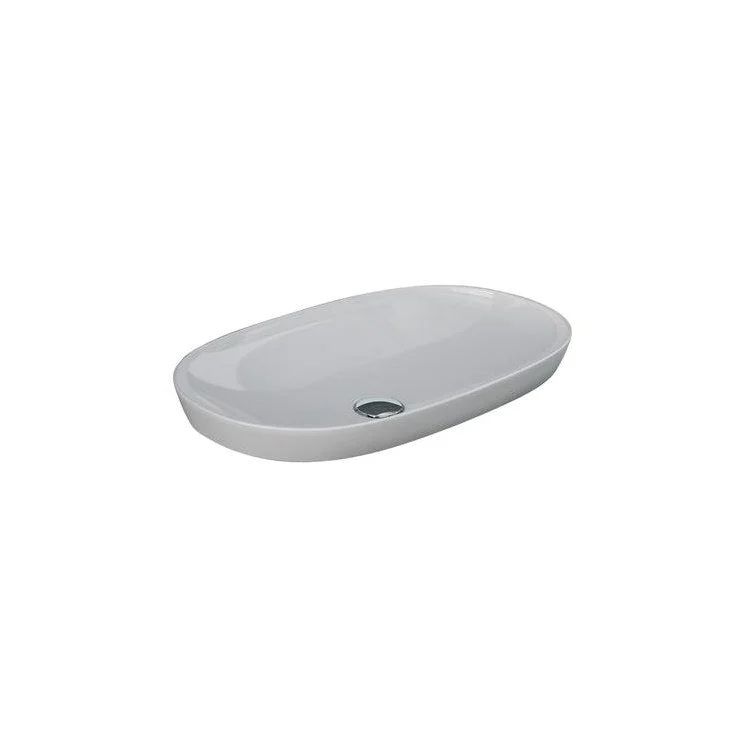 Lavatory Sink Variant Drop In 23-5/8 x 14 Inch Oval White