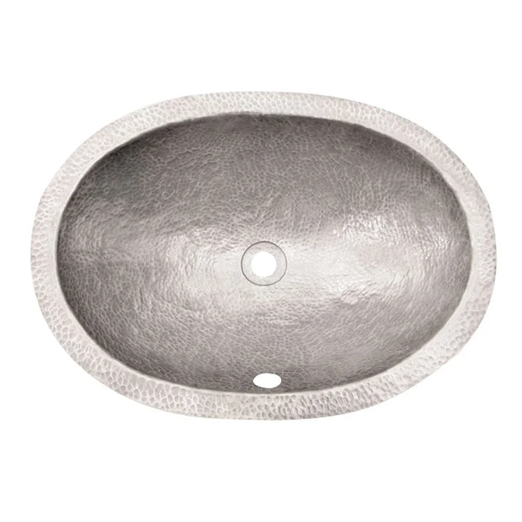 Lavatory Sink Forster Oval 21 Inch Oval Hammered Pewter