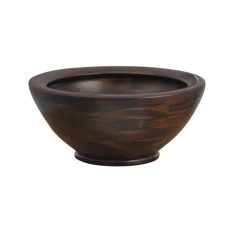 Vessel Antigua Above Counter Round 17-3/4 Inch Mahogany Natural Wood