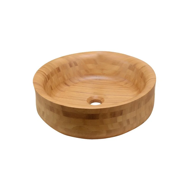 Lavatory Sink Grenada 16-1/2 Inch Round Bamboo