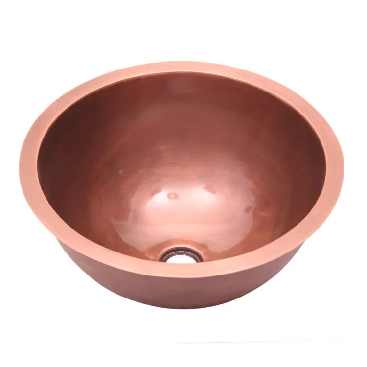 Lavatory Bowl Drios Single Bowl 18 Inch Smooth Antique Copper 7-3/4 Inch