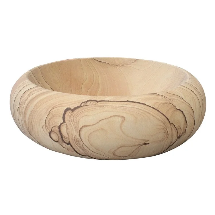 Vessel Sierra Round 16-1/2 Inch Sandstone