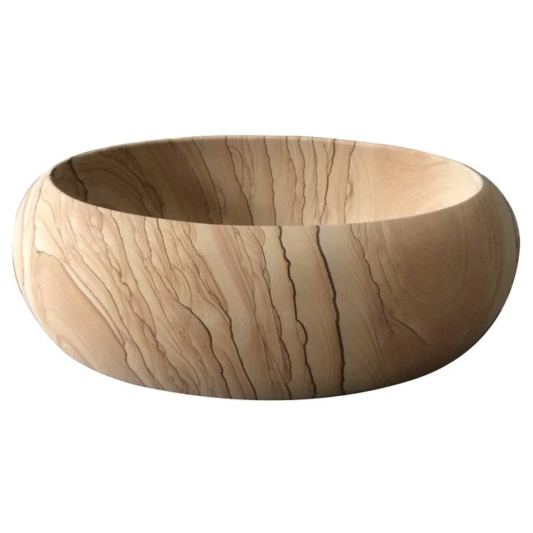 Vessel Teton Oval 22 Inch Sandstone