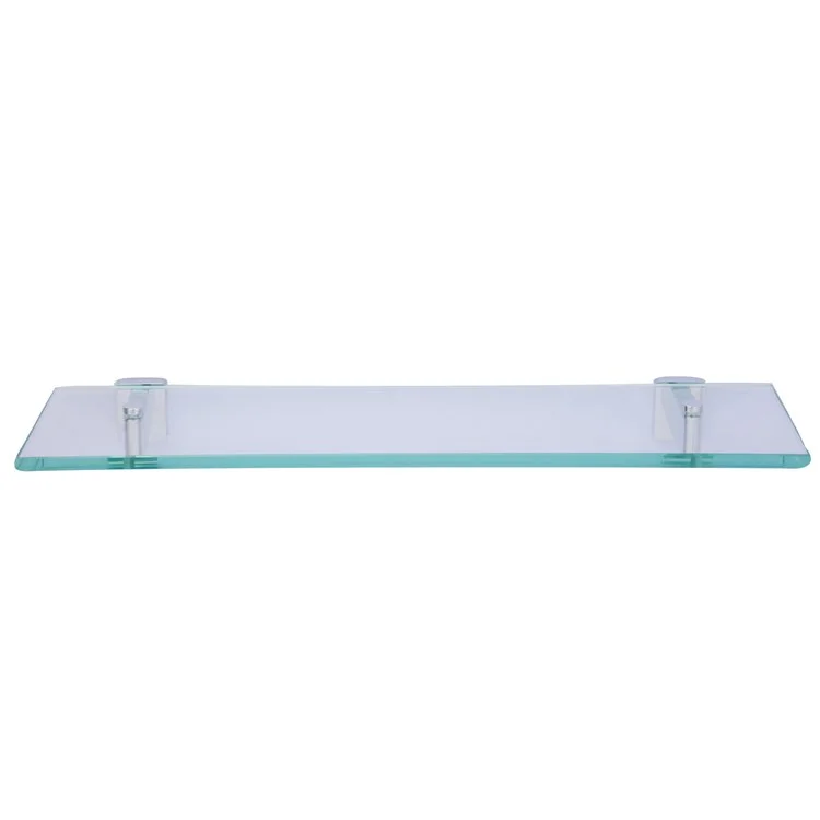 Shelf Nayland Wall Mount Polished Chrome 28 x 11 x 11 Inch Brass Glass