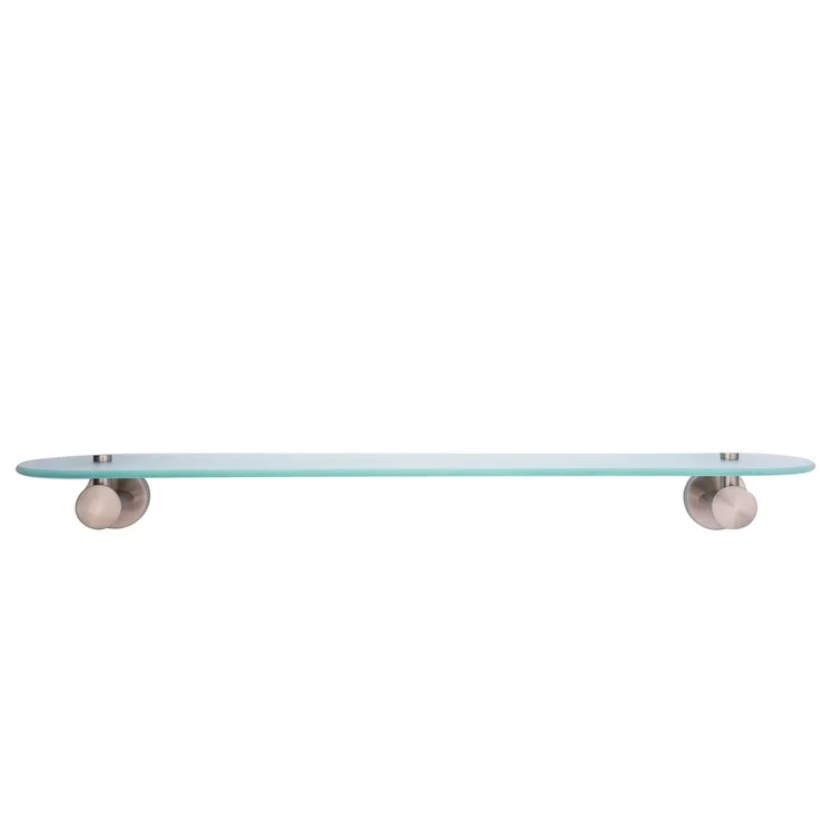 Shelf Plumer Wall Mount Brushed Nickel 28 x 11 x 11 Inch Brass Glass