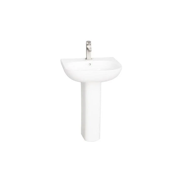 Pedestal Top Tonique 550 21-3/4 Inch White 4 Inch Spread Vitreous China