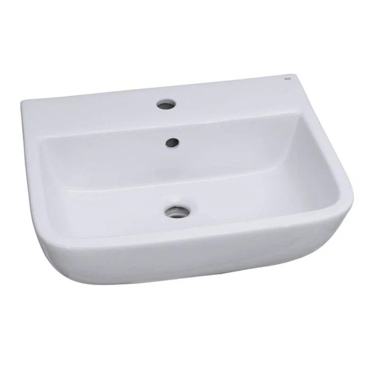 Pedestal Top Series 600 20-1/2 Inch White Vitreous China Rectangle