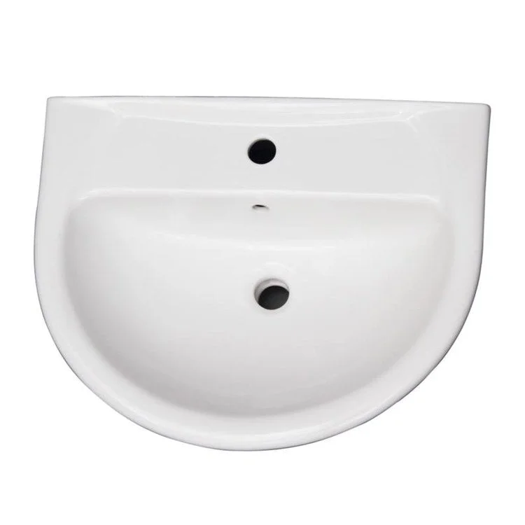 Pedestal Top Karla 505 20 Inch White Vitreous China