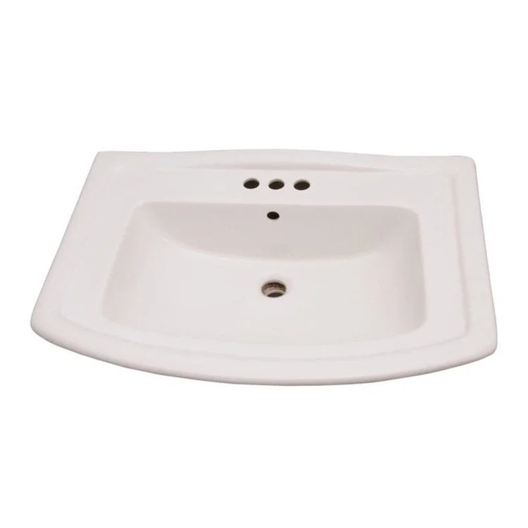 Pedestal Top Washington 765 30 Inch White 4 Inch Spread Vitreous China Rectangle