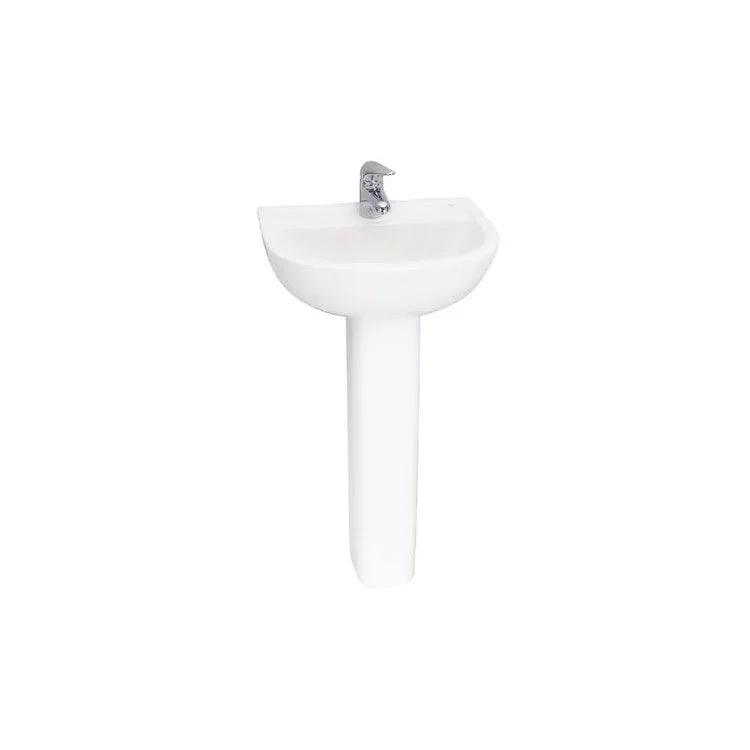 Pedestal Top Compact 545 21-1/2 Inch White Vitreous China