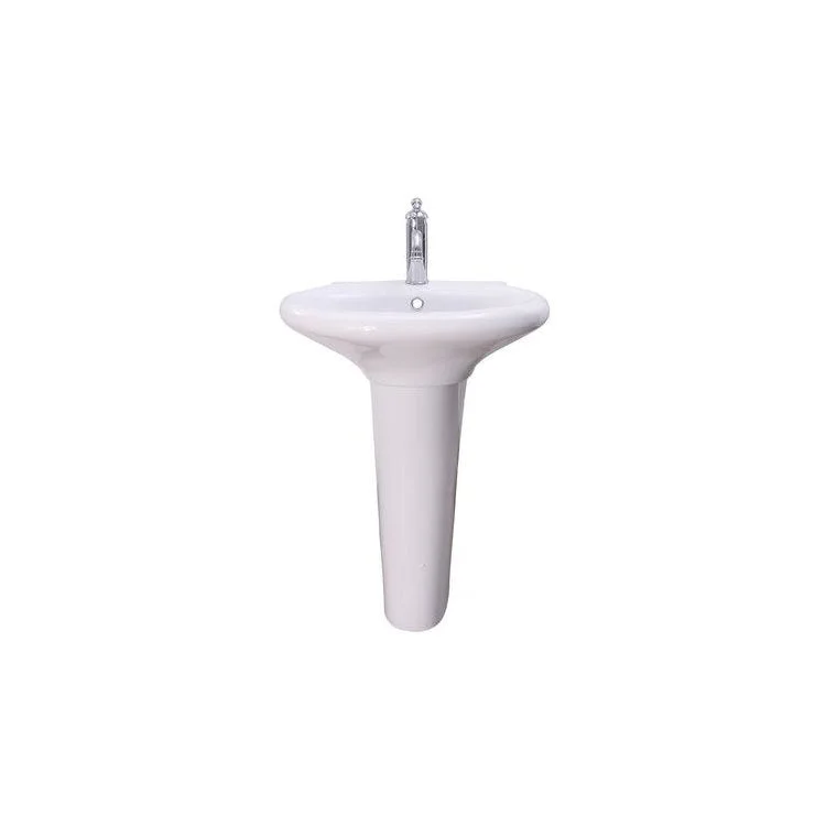 Pedestal White Collins Vitreous China