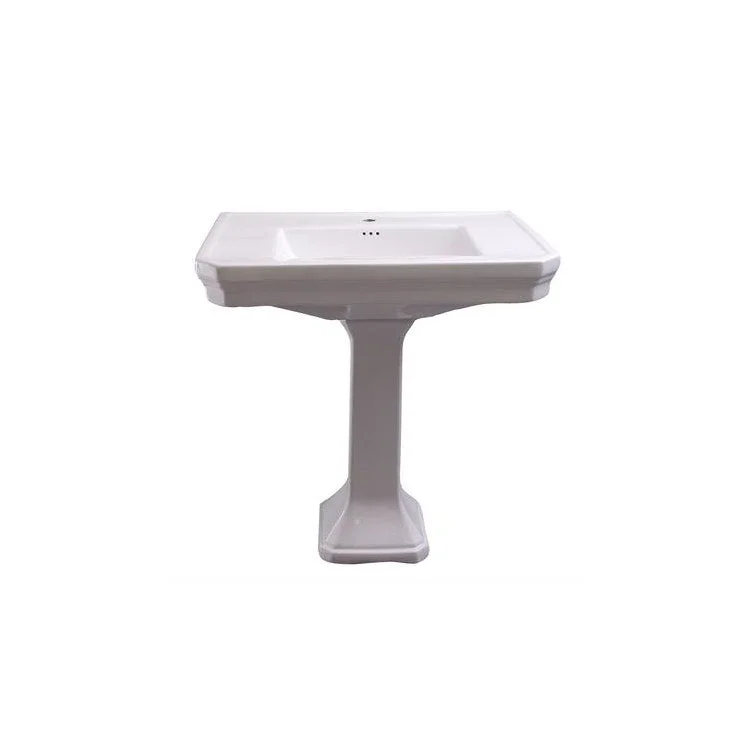 Pedestal White Corbin Vitreous China