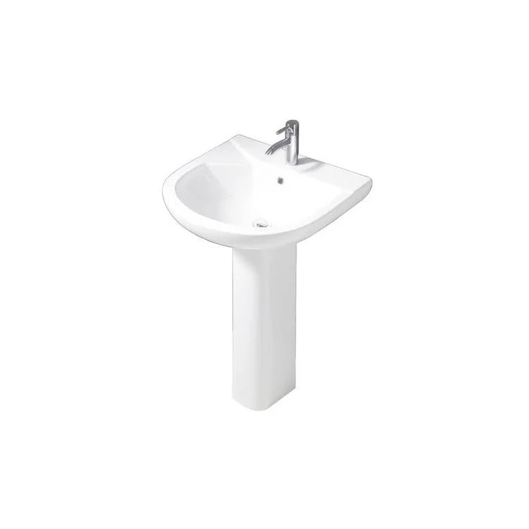 Pedestal White Anabel 630 Lavatory Vitreous China