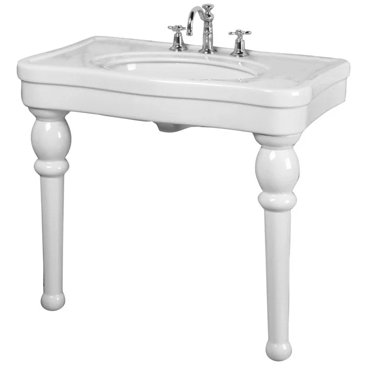 Console Sink Versailles 42 Inch 8 Inch Spread White