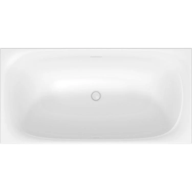 Freestanding Tub XViu with 2 Backrest Slopes Champagne Matte Center Drain Rectangle 63 Inch