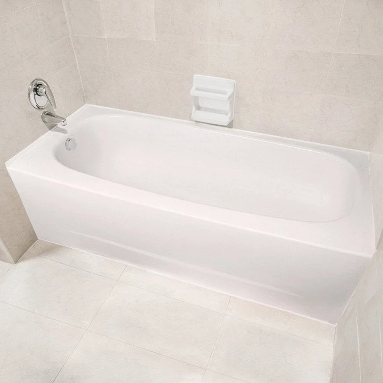 Tub St. James 60 x 30 x 15 Inch Left White Steel