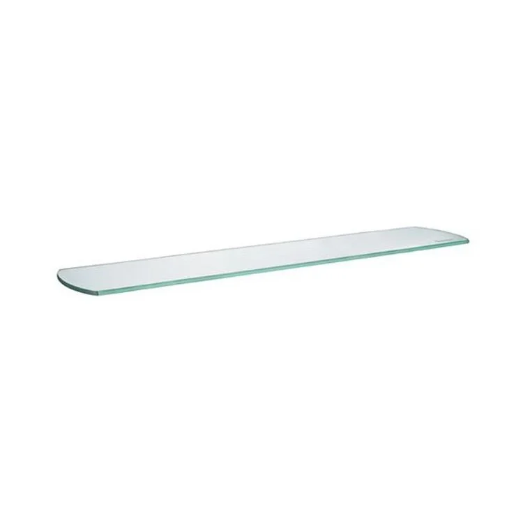 Shelf Spare Clear Glass Shelf Wall Mount Replacement 24 x 5 Inch