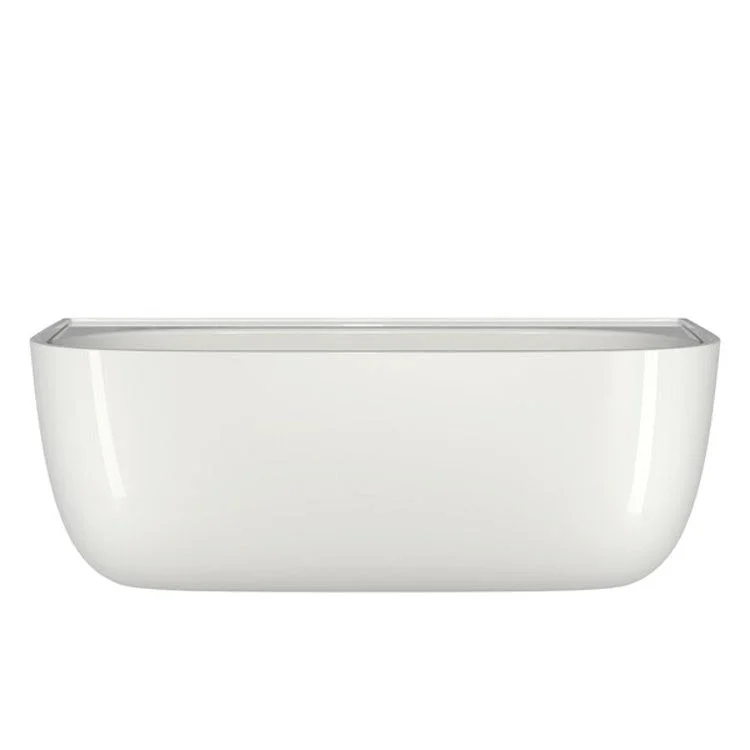 Freestanding Tub Eldon 69 x 34 Inch Less Overflow Center Drain Standard White Gloss Rectangular