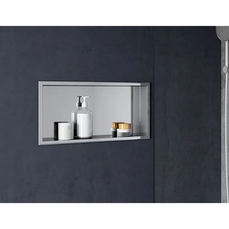 Shelf Veritas Niche Brushed Stainless 14 x 5-3/4 Inch Stainless Steel