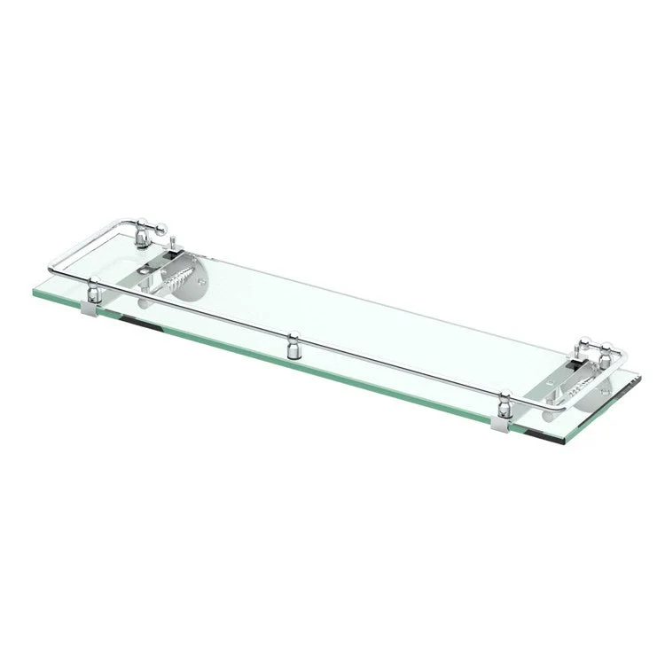 Shelf Premier Shower Shelf with Rails Chrome 21 Inch Brass