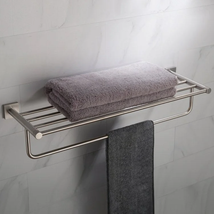 Ventus Bathroom Shelf with Towel Bar