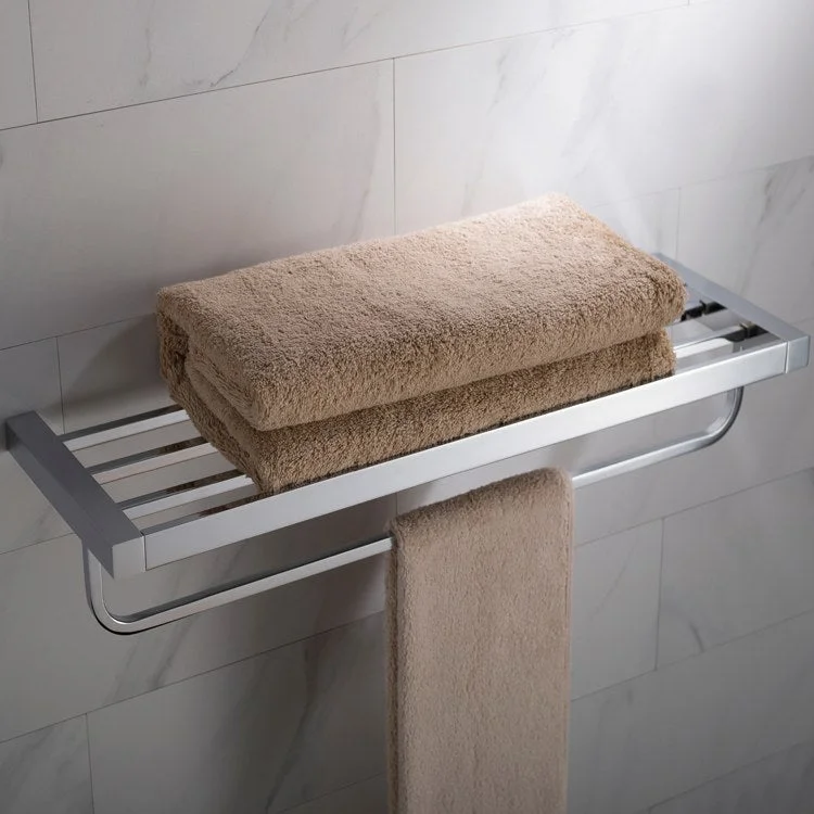 Stelios Bathroom Shelf with Towel Bar