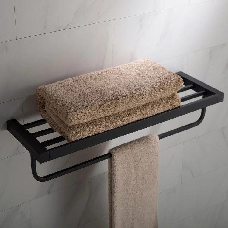 Stelios Bathroom Shelf with Towel Bar