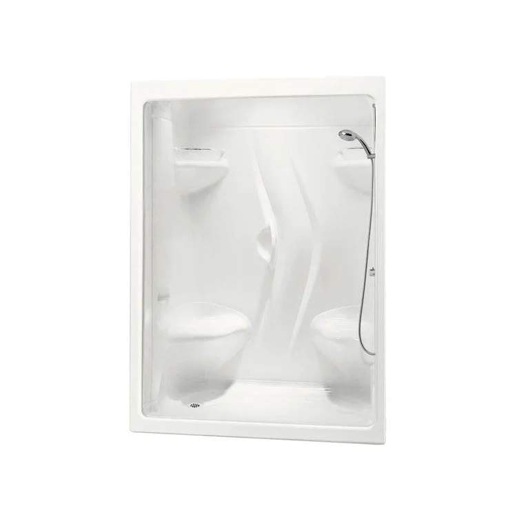 Shower Module Stamina 59-1/2 x 35-3/4 x 85-1/4 Inch Acrylic White 1 Piece Right Seat