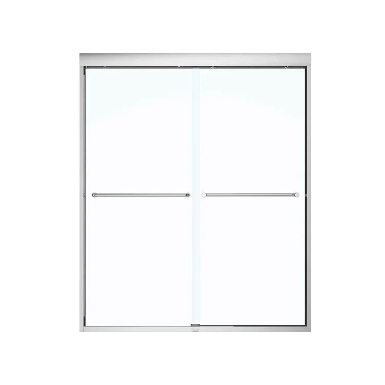 Shower Door Kameleon Sliding 59L x 71H Inch Chrome Clear 5/16 Inch 55 to 59x71 Inch