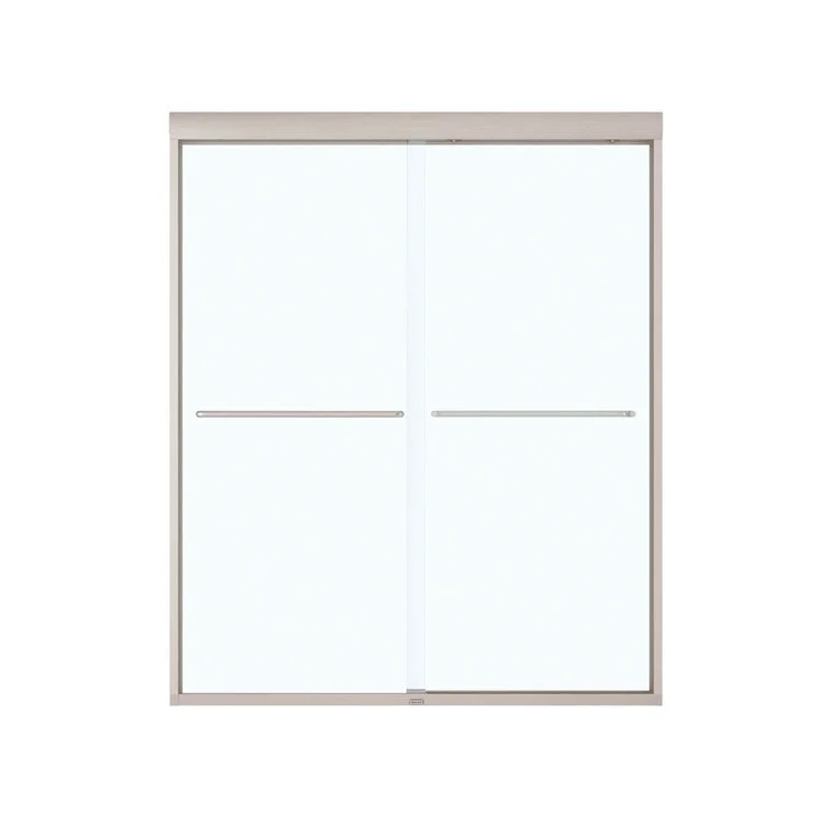 Shower Door Kameleon Sliding 59L x 71H Inch Brushed Nickel Clear 5/16 Inch 55 to 59x71 Inch