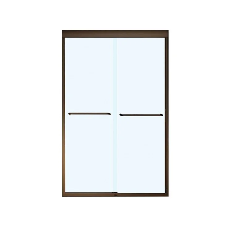 Shower Door Kameleon SC Sliding 44L x 71H Inch Dark Bronze Clear 1/4 Inch 40 to 44x71 Inch