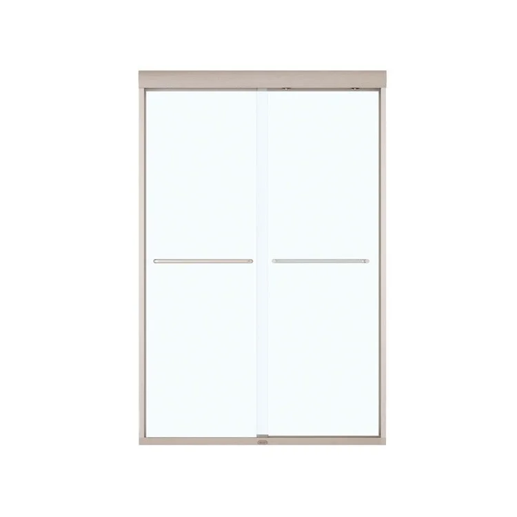 Shower Door Kameleon SC Sliding 44L x 71H Inch Brushed Nickel Clear 1/4 Inch 40 to 44x71 Inch