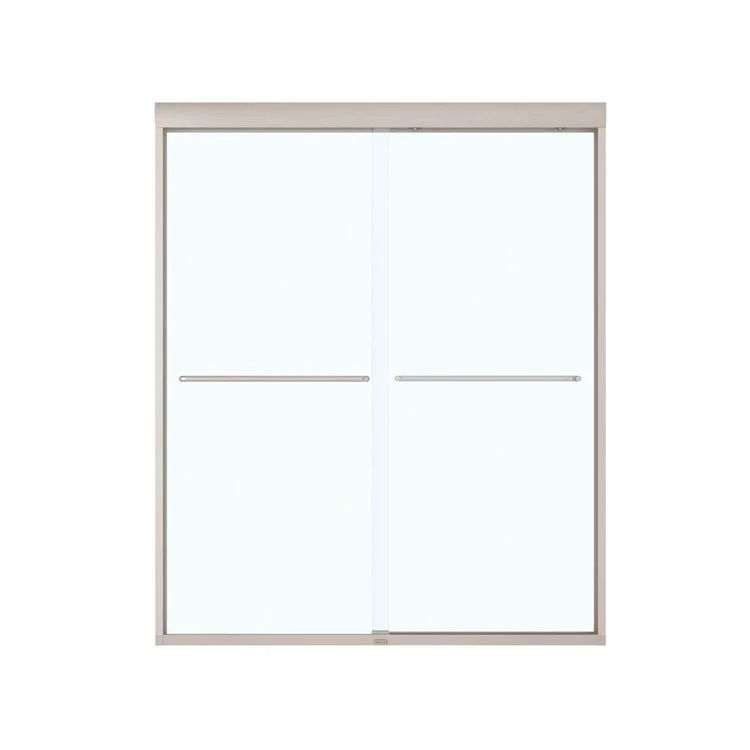 Shower Door Kameleon SC Sliding 59L x 71H Inch Brushed Nickel Clear 1/4 Inch 55 to 59x71 Inch