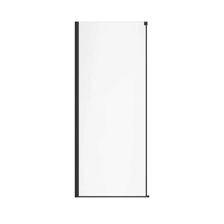 Return Panel Nebula Tempered Glass 55 x 78-3/4 Inch Matte Black