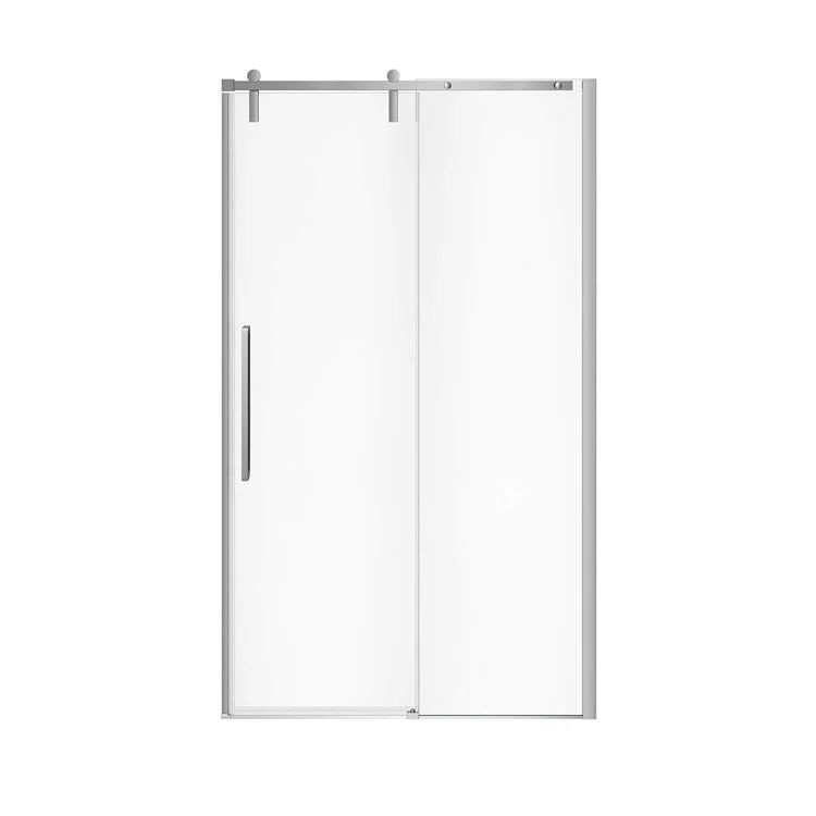 Return Panel Nebula Tempered Glass 46-1/2 x 78-3/4 Inch Chrome