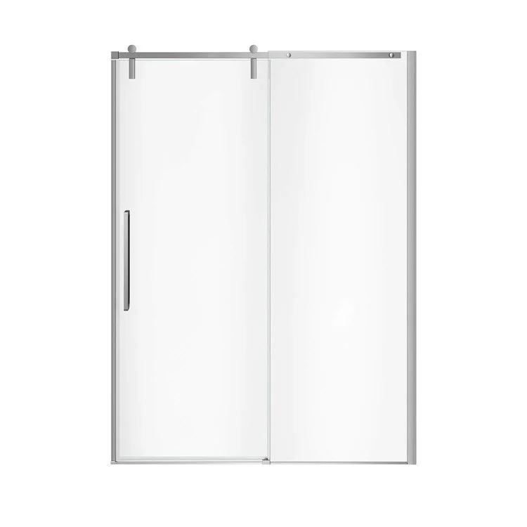 Return Panel Nebula Tempered Glass 58-1/2 x 78-3/4 Inch Chrome