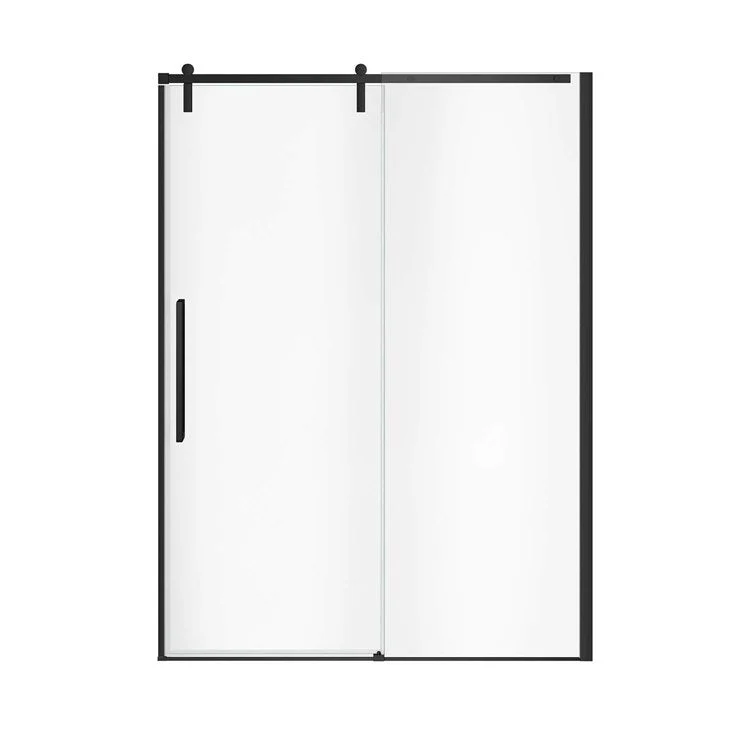 Return Panel Nebula Tempered Glass 58-1/2 x 78-3/4 Inch Matte Black