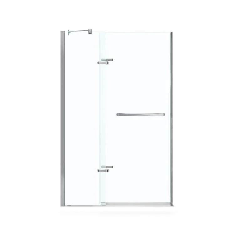 Shower Door Reveal Pivot 47 x 70-1/2 Inch Chrome Clear 5/16 Inch 44 to 47 x 70-1/2 Inch