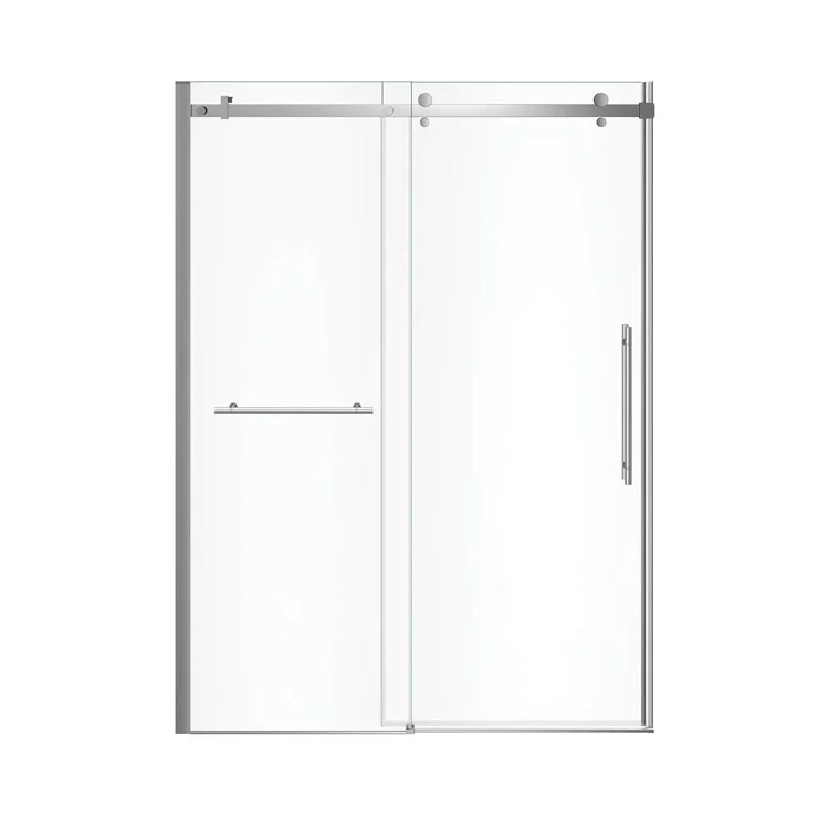 Shower Door Vela Sliding 59L x 78-3/4H Inch Chrome Clear 5/16 Inch 56-1/2 to 59x78-3/4 Inch