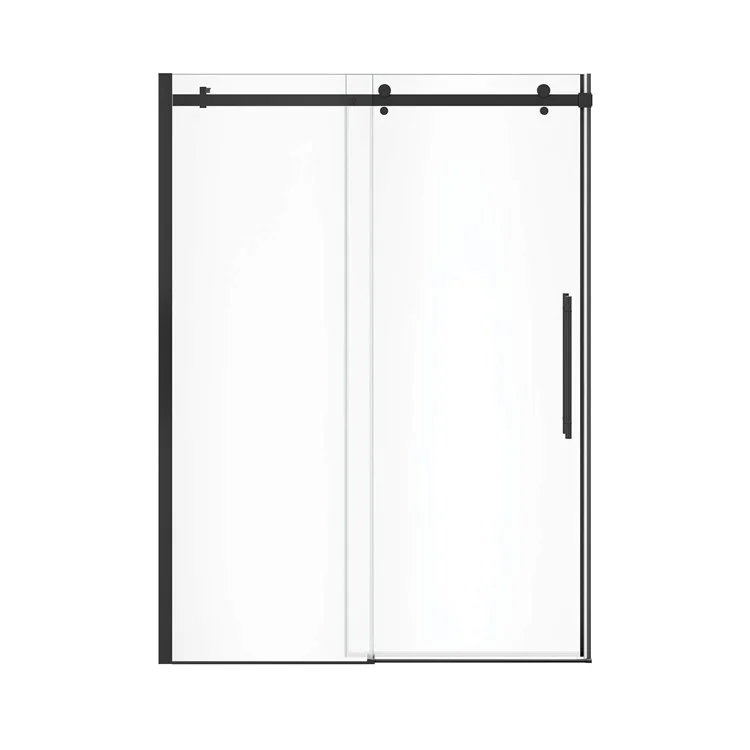 Shower Door Vela Sliding 59L x 78-3/4H Inch Matte Black Clear 5/16 Inch 56-1/2 to 59x78-3/4 Inch