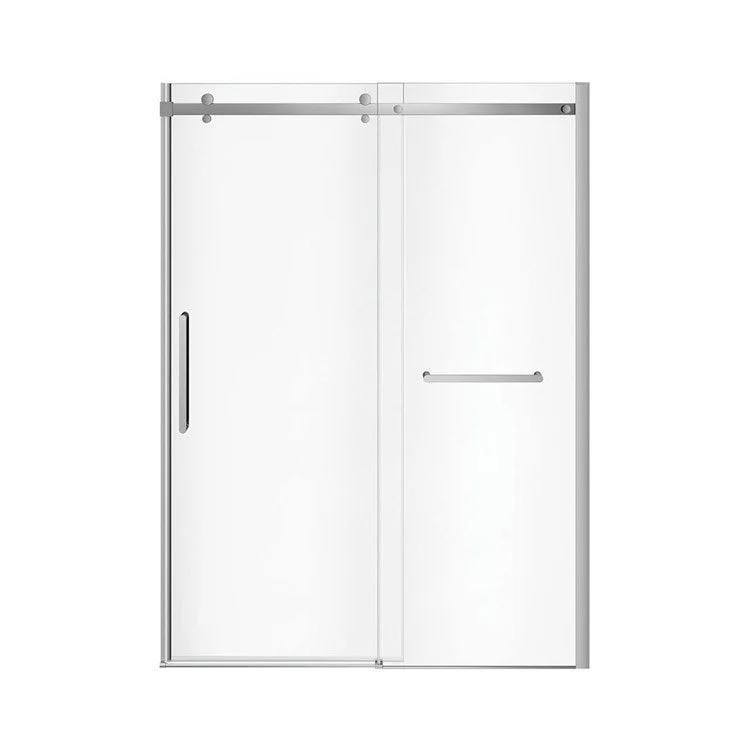 Shower Door Halo Pro Sliding with Towel Bar 59L x 78-3/4H Inch Chrome Clear 5/16 Inch 56-1/2 to 59x78-3/4 Inch