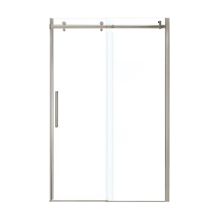 Shower Door Halo Sliding 47L x 78-3/4H Inch Brushed Nickel Clear 5/16 Inch 44-1/2 to 47x78-3/4 Inch