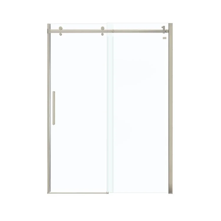 Shower Door Halo Sliding 59L x 78-3/4H Inch Brushed Nickel Clear 5/16 Inch 56-1/2 to 59x78-3/4 Inch